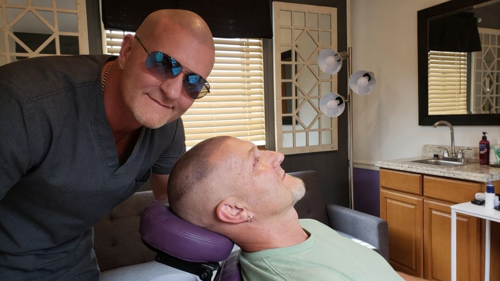 Hair tattoo healing process